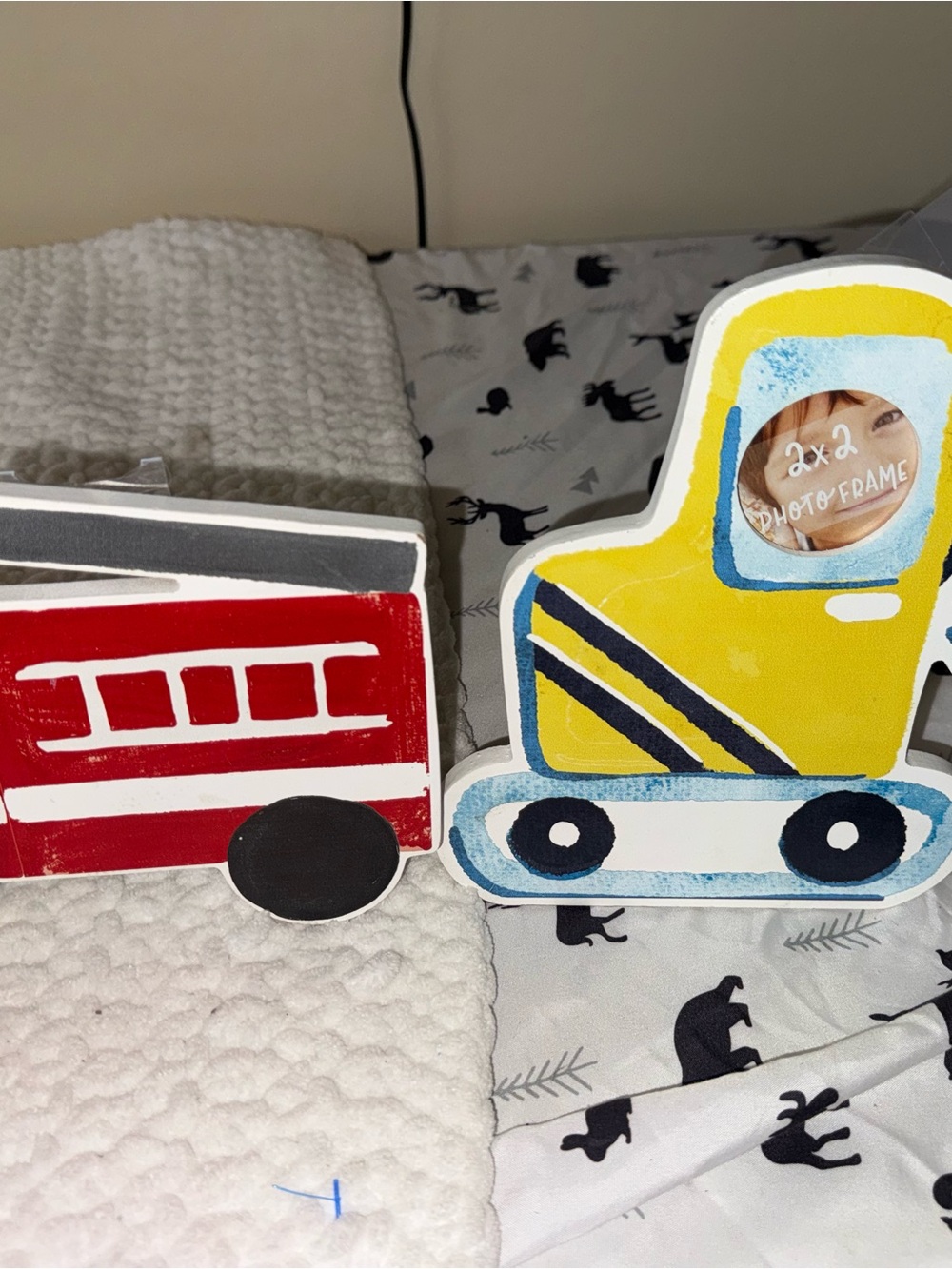 Hobby Lobby Yellow & Red Kids Vehicle Photo Frames